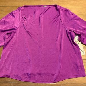 Worthington Vibrant Purple Blouse